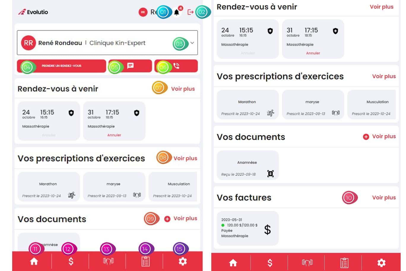 Application pour professionnels de la santé 1