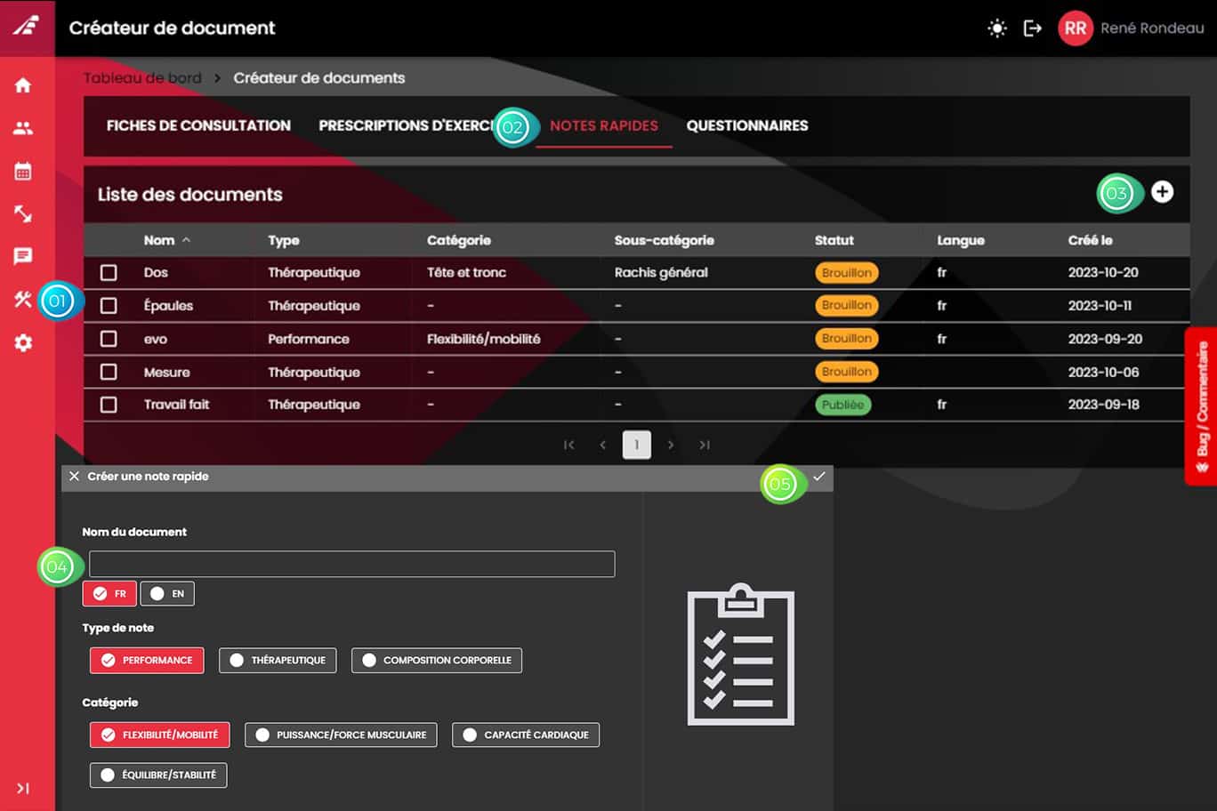 Application pour professionnels de la santé 1